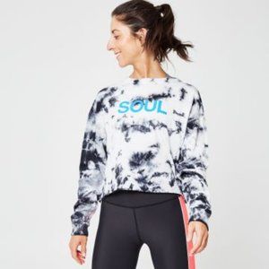 SOUL by Soulcycle Tie-Dye Long Sleeve Crop TShirt